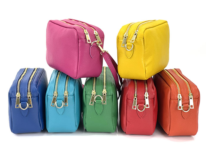 Sommertrend 2025 – Bestseller Ledertaschen in bunten Farben aus Italien